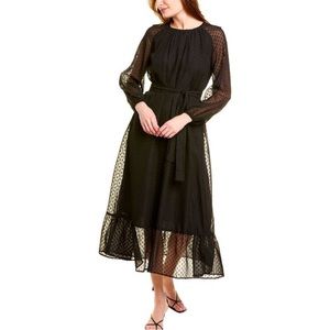 Pascale La Mode XS Swiss Dot Dress XS Fall Winter Maxi MIDI Women’s